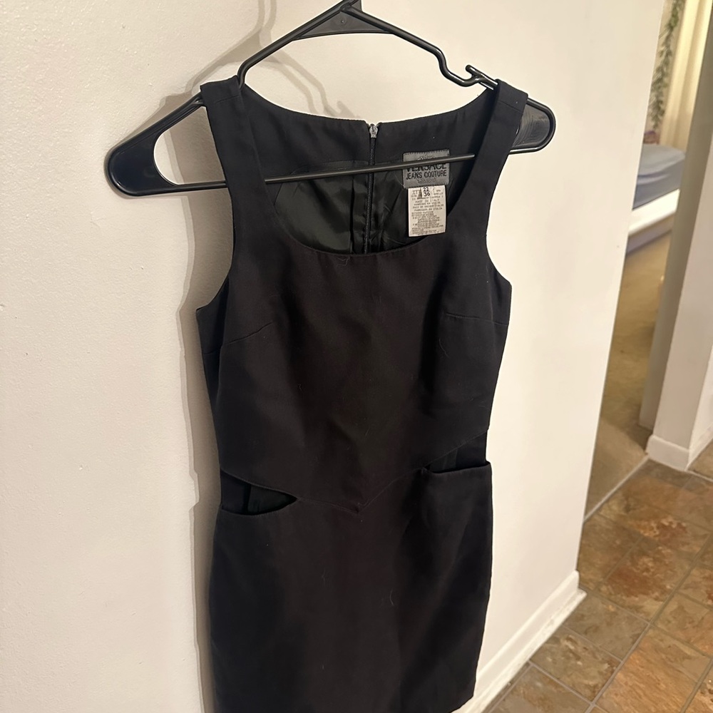 Versace Jeans Collection Black Mini Dress